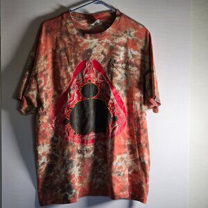RUSH Band Authentic Test For Echoes Concert/Tour Shirt Tye-Dye 2-Sided Adult XL